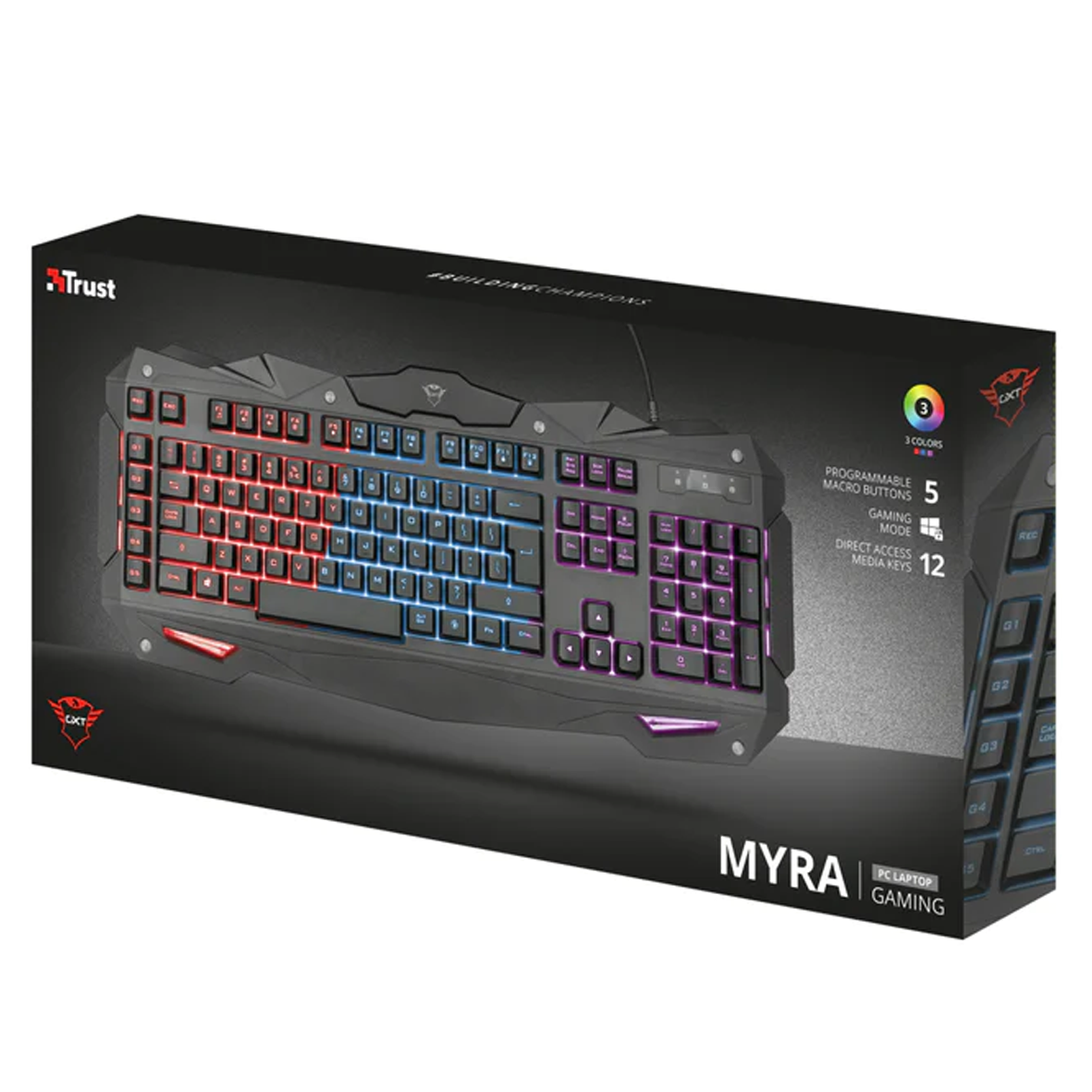 code Kinderdag bundel Teclado Gamer Led Trust Gxt 840 Myra – Video Center Fun Store