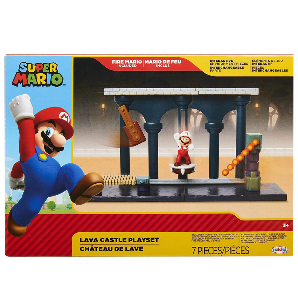 Set Super Mario Lava Castle Playset Video Center Fun Store