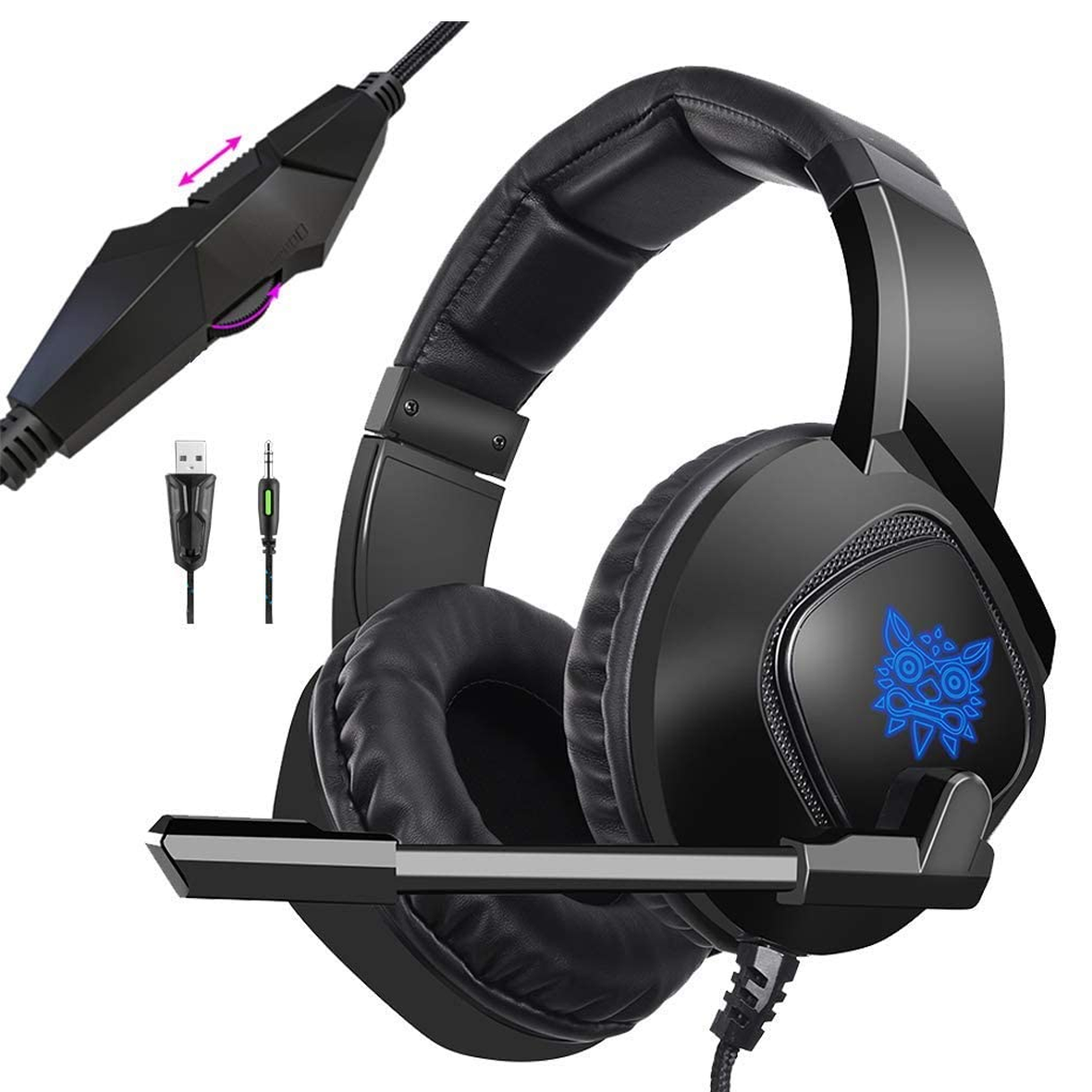 Headset Onikuma k19 Negro Ps4/pc/switch/xbox one Video Center Fun Store